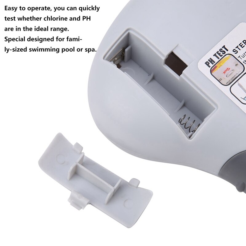 Water PH & Chloor Tester - 2-in-1 Zwembad Niveaumeter - Analoog Display met Achtergrondverlichting