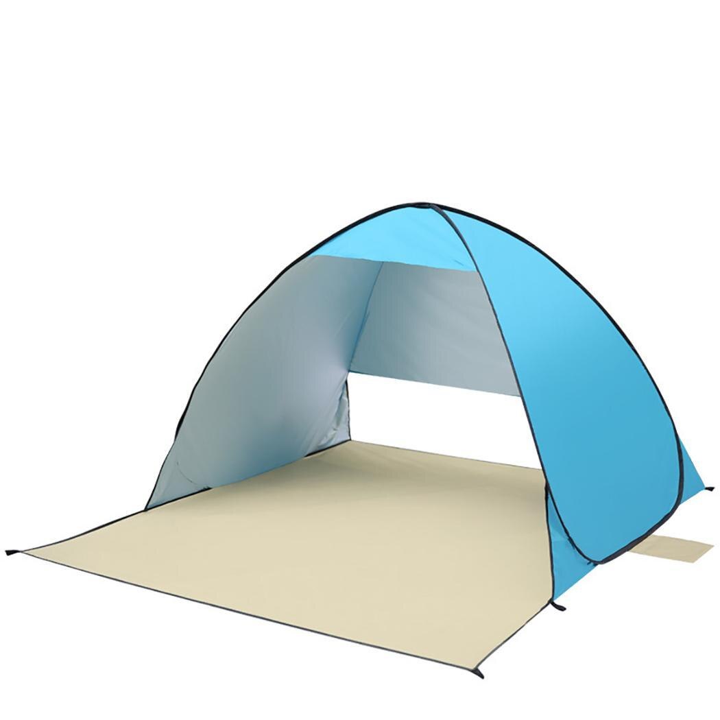 Automatic Camping Tent Summer Tent Shelter Camping Outdoor Portable UV Protection Beach Tent for Hiking Travelling Summer Supply: sky blue