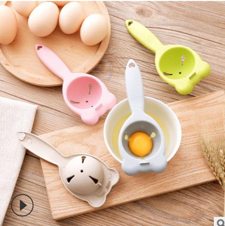 Bærbart plastæg filter nordisk stil håndholdt køkken bagning æg separator køkken kan hænge madlavning tilbehør gadgets