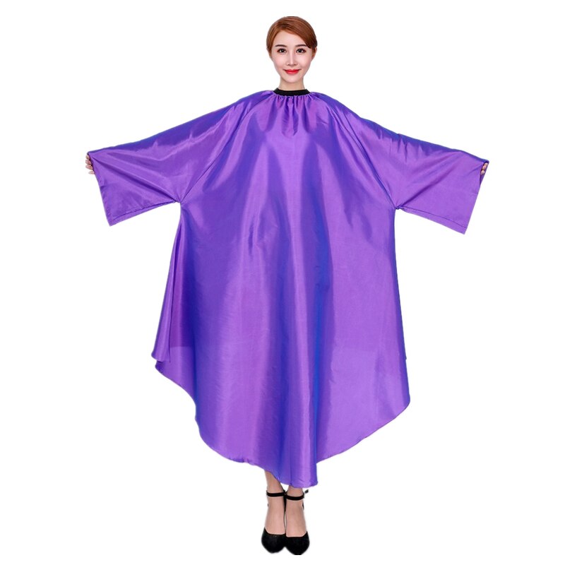 Salon Hair Styling Cape Hair Cutting Coloring Waterproof anti-static Hairdresser Apron With sleeves Barber Gown