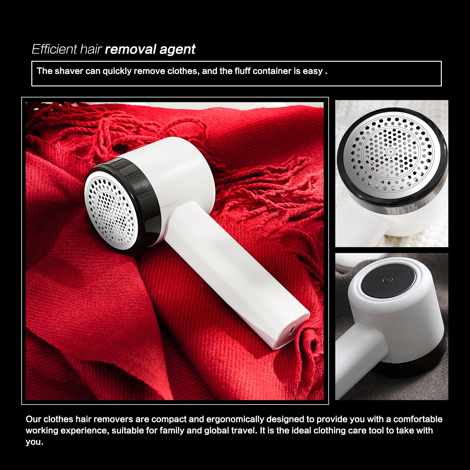 Rechargeable Portable Lint Remover Clothes fuzz pellet trimmer machine Charge Fabric Shaver Removes for clothes Spools removal