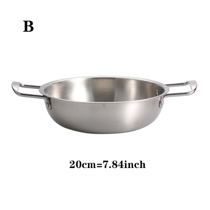 Stainless Steel Round Flat Dinner Plate Cake Bread Storage Dishes Serving Tray Cold Noodle Making Tools With Silicone Ears Pan: B