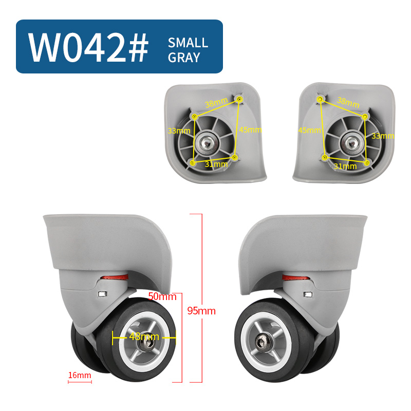 Reparatie Trolley Koffer Wielen Universele Wielen Accessoires Vervanging Reparatie Koffer Universele Caster Accessoires: Roze