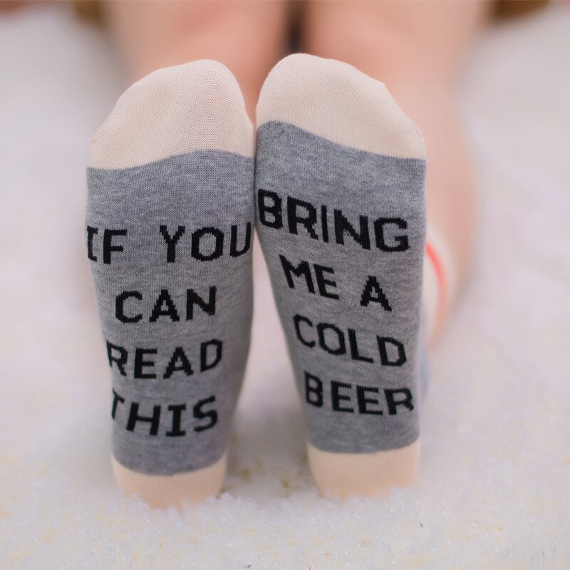Custom wine socks If You can read this Bring Me a Glass of Wine Socks autumn spring fall Dobby Halloween Sock