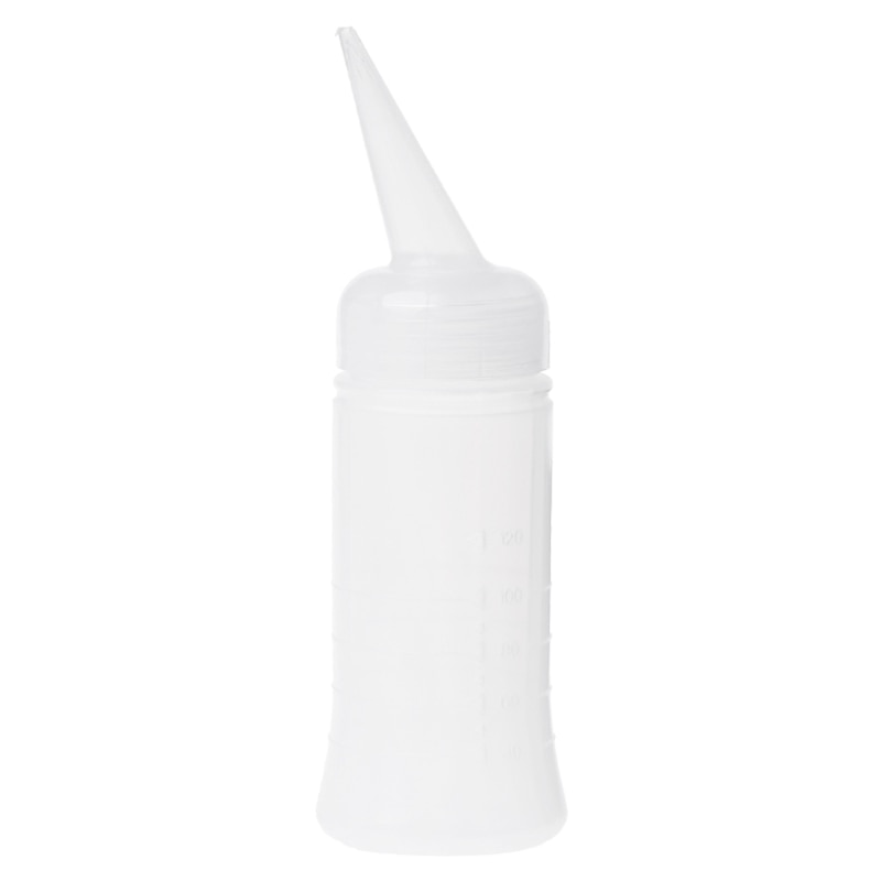 120ml/260ml Salon Applicator Measuring Plastic Bottle Hair Styling Hairdressing