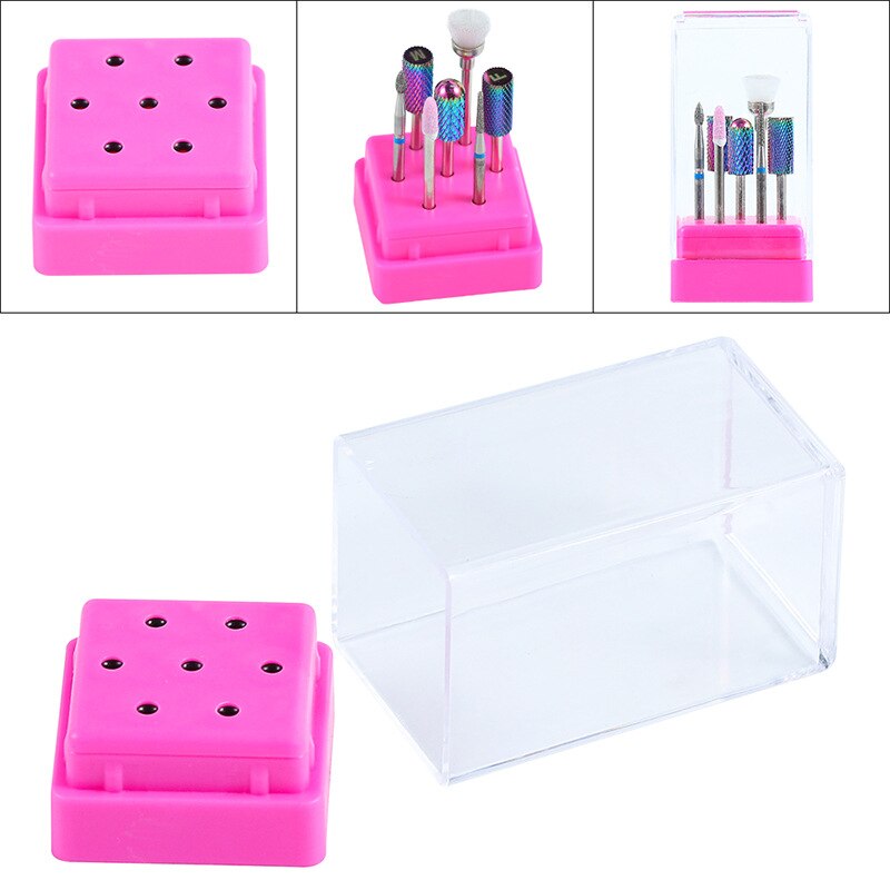 Juego de brocas para uñas, juego de brocas de cerámica con diamantes de 2,35mm para máquina de manicura, juego de brocas de cerámica para uñas, 7 Uds.