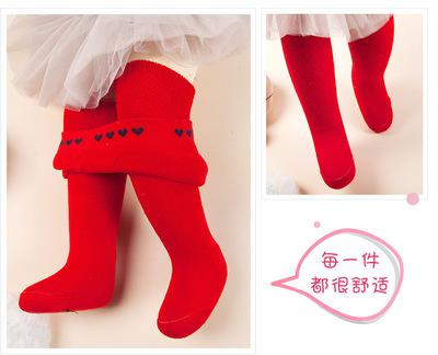 Anyongzu High baby boy girls even pantyhose Winter Combed Cotton Tights Warm Children Stretch thickening: 5 / 12M