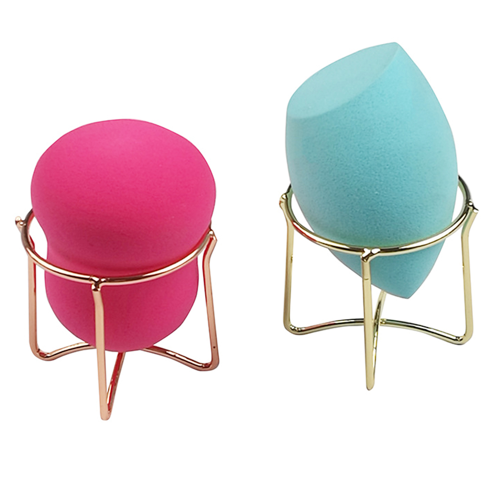 1PC Metal Makeup Sponge Holder Makeup Puff Powder Puff Blender Storage Rack Sponge Drying Stand Holder Makeup Brushes Puff Tools
