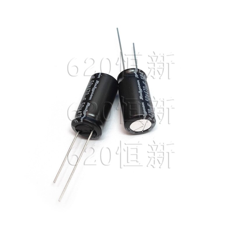 20Pcs/50Pcs Rubycon Px 470Uf 50V 10X20mm Elektrolytische Condensator Van Japan 105 Graden 50V470UF 1000-2000 Uur 50PX470M