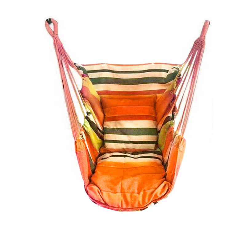 Columpio portátil para exteriores, hamaca gruesa para jardín, viaje, Camping, almohada, columpio: Azul