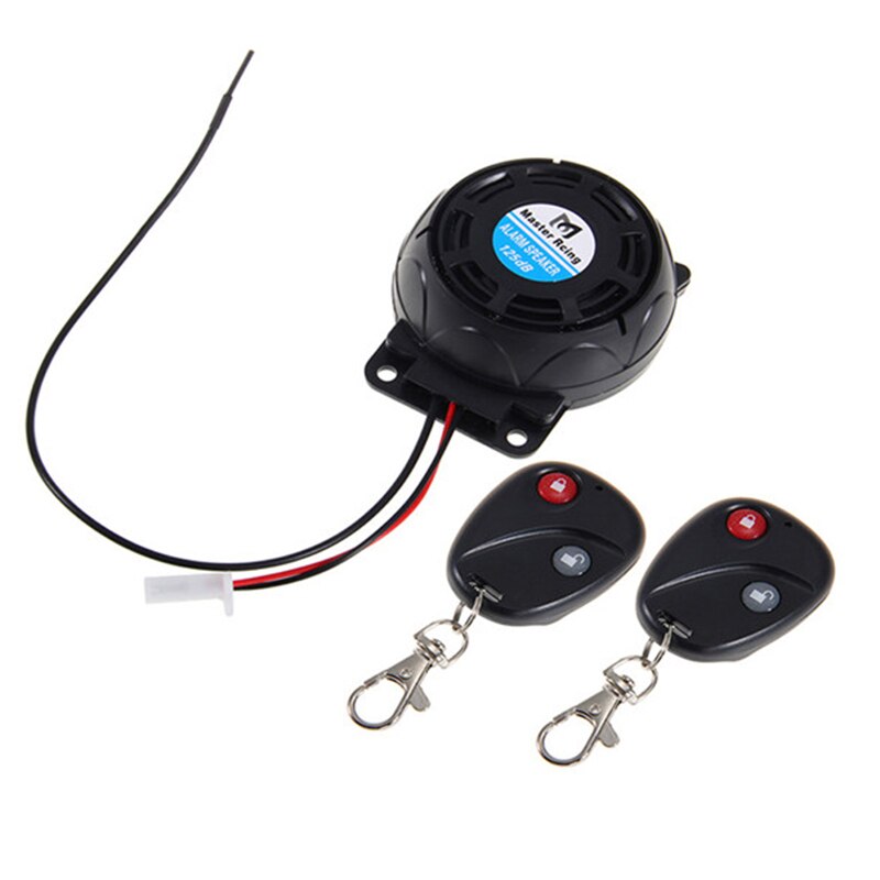 Motorcycle Anti-Theft Alarm System Warning Vibration Lock Anti-Theft Alarm Double Remote Control Sensor