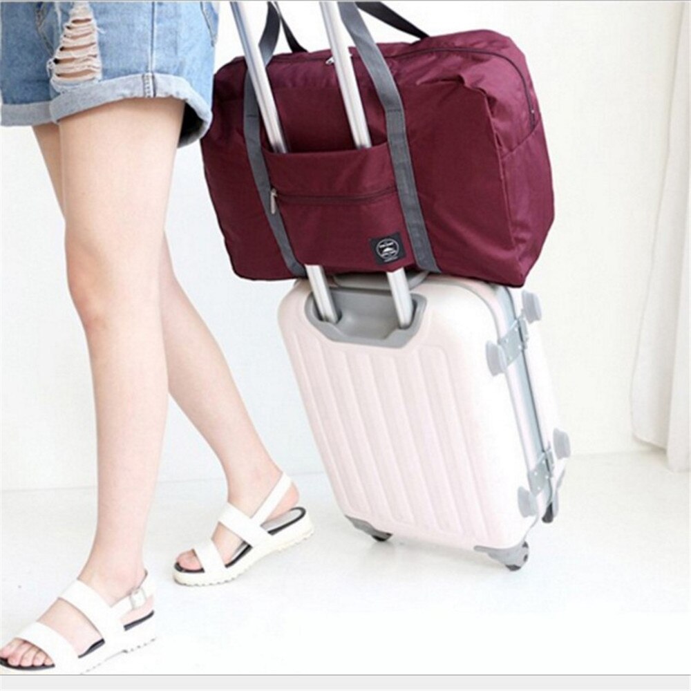 Trolley travel portable folding storage bag