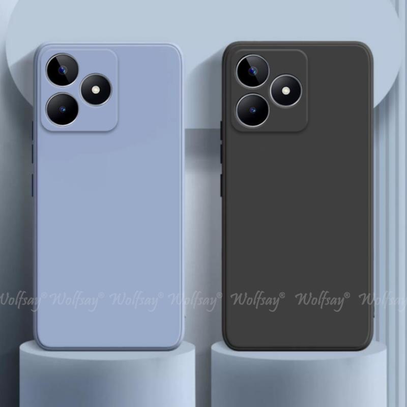 Para Realme C53 funda protectora de goma de silicona líquida funda de teléfono para Realme C53 funda para Realme C53 C55 C35 C51