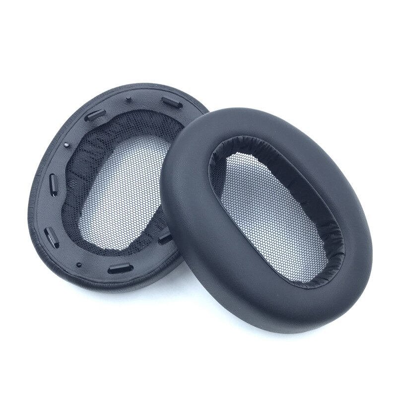 Geschikt Voor Sony MDR-1AM2 Oorkussens Oortelefoon Mouw Spons Pad Lederen Oorbeschermers: Black