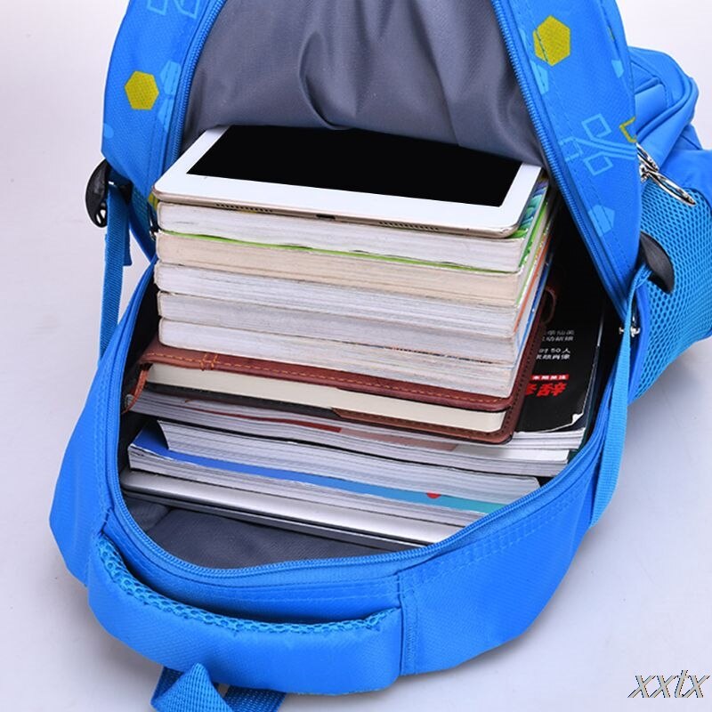 Draagbare Nylon Rugzak Schooltas Rugzak Bookbags Dagrugzak Reflecterende Band