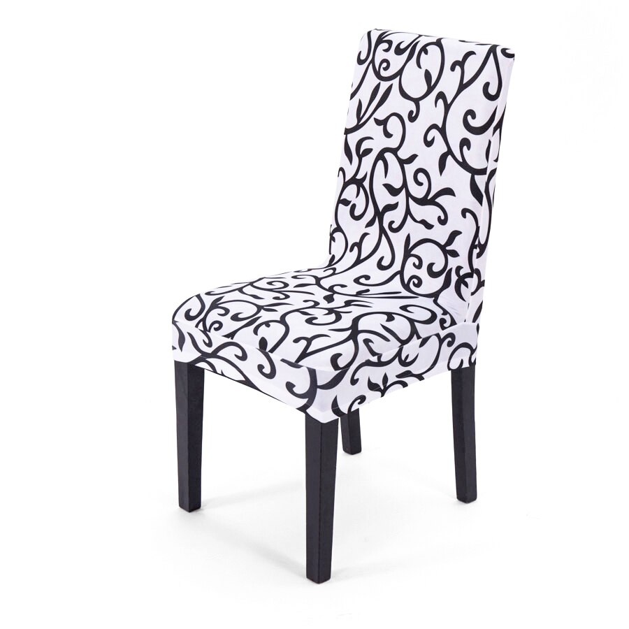Removable Spandex Dining Chair Cover Seat Slipcover Restaurant Home Party Wedding Decoration Chair Covers Stretch: White