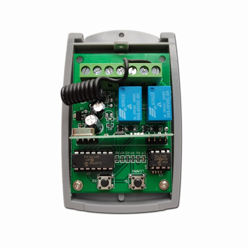 Metal Wireless Keypad Gate Opener Keypad Rolling Code 433mhz Keypad with Channel Receiver for Garage Door