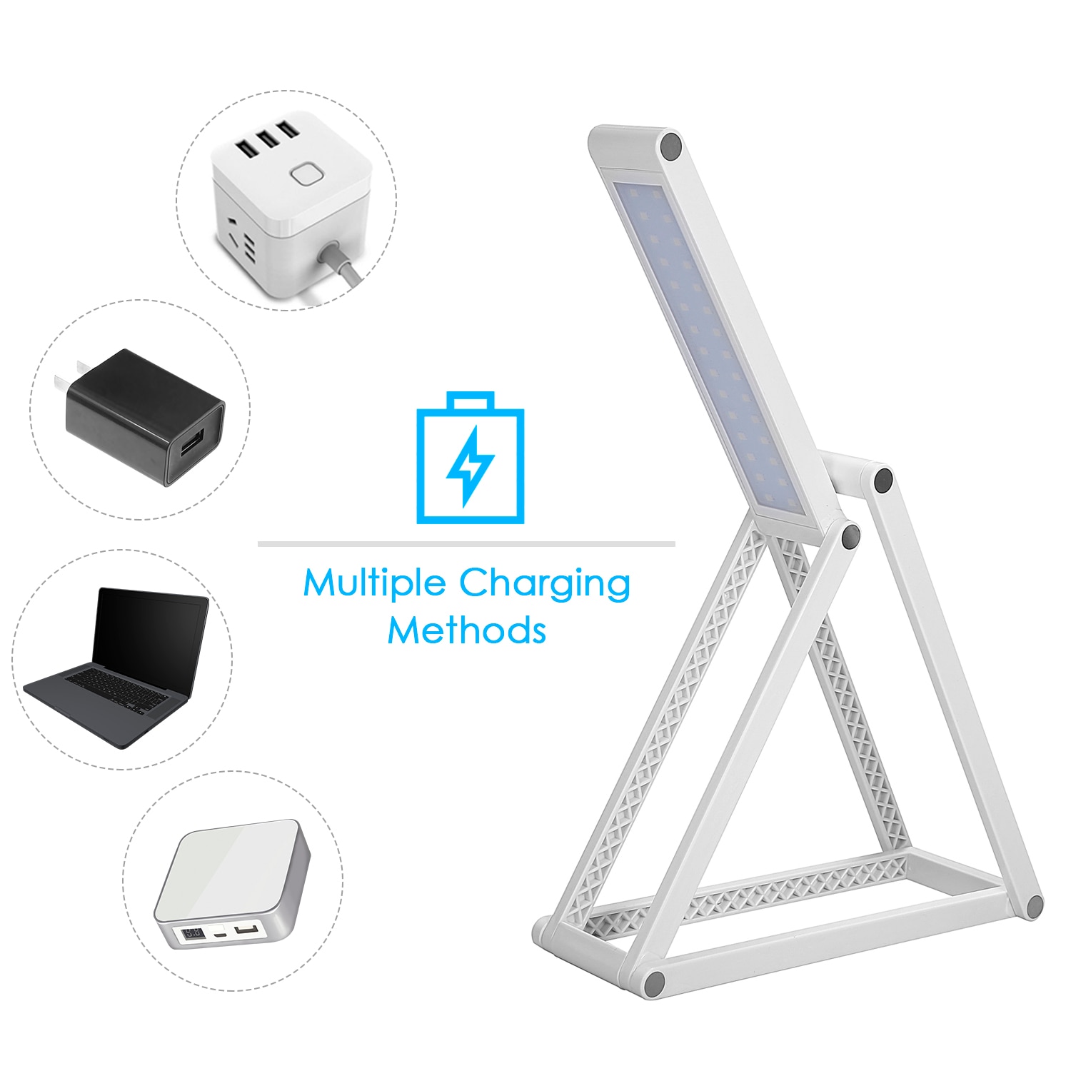 Foldable LED Desk Lamp USB / Battery Rechargeable Portable Table lamp for Kids Reading Bedroom Office Led Table Lamp Night Light