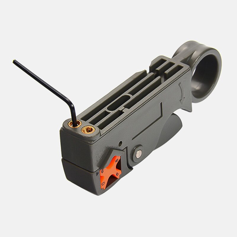 Multifunction Coaxial Automatic Stripping Pliers Wire Cable Tool Wire Stripper Urijk Stripping Crimping Tool with Hexagon Wrench: as picture