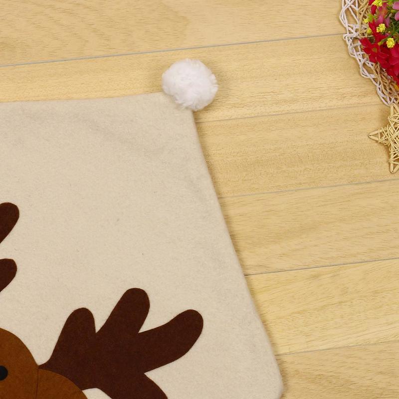 4 kpl jouluhattu tuolin päällinen joulupukki peura hirvi ruokapöydän tuolinpäälliset keittiöön ruokapöytä ruokapöytä joulukoristeita