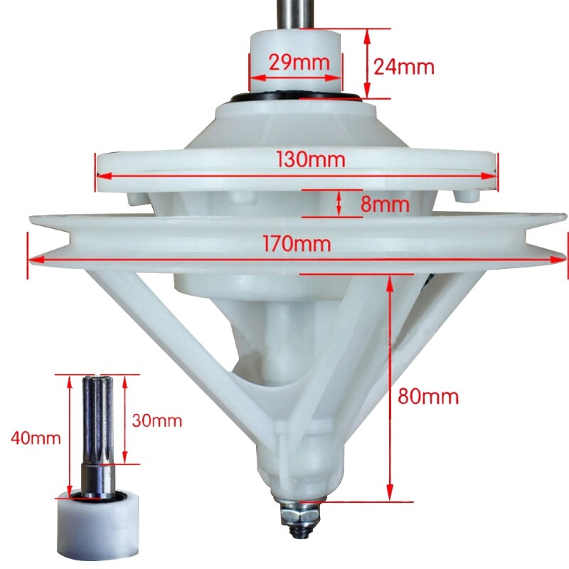 10 teeth shaft height 30/40/45/50mm Washing machine reducer 2022: 40 D