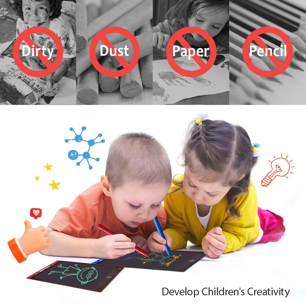 Planche à dessin électronique, écran LCD de 8.5 pouces, tablette graphique numérique pour dessin, bloc d&#39;écriture électronique, jouets pour enfants
