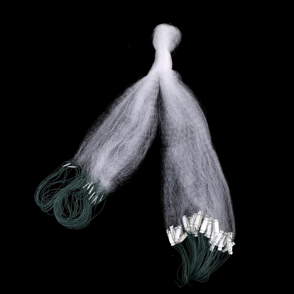 3 Layers Fishing Fish Mesh Trap Nylon Fishing Gill Net Casting Sinking Net Gillnet, 20m 25m 26m