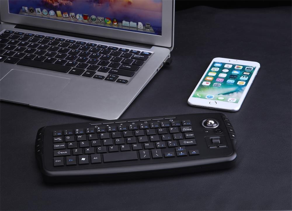 2,4G Mini Drahtlose Tastatur Multi-Medien Funktionale Trackball Luft Maus Schreibtisch Büro Unterhaltung Laptop Stille Schlüssel