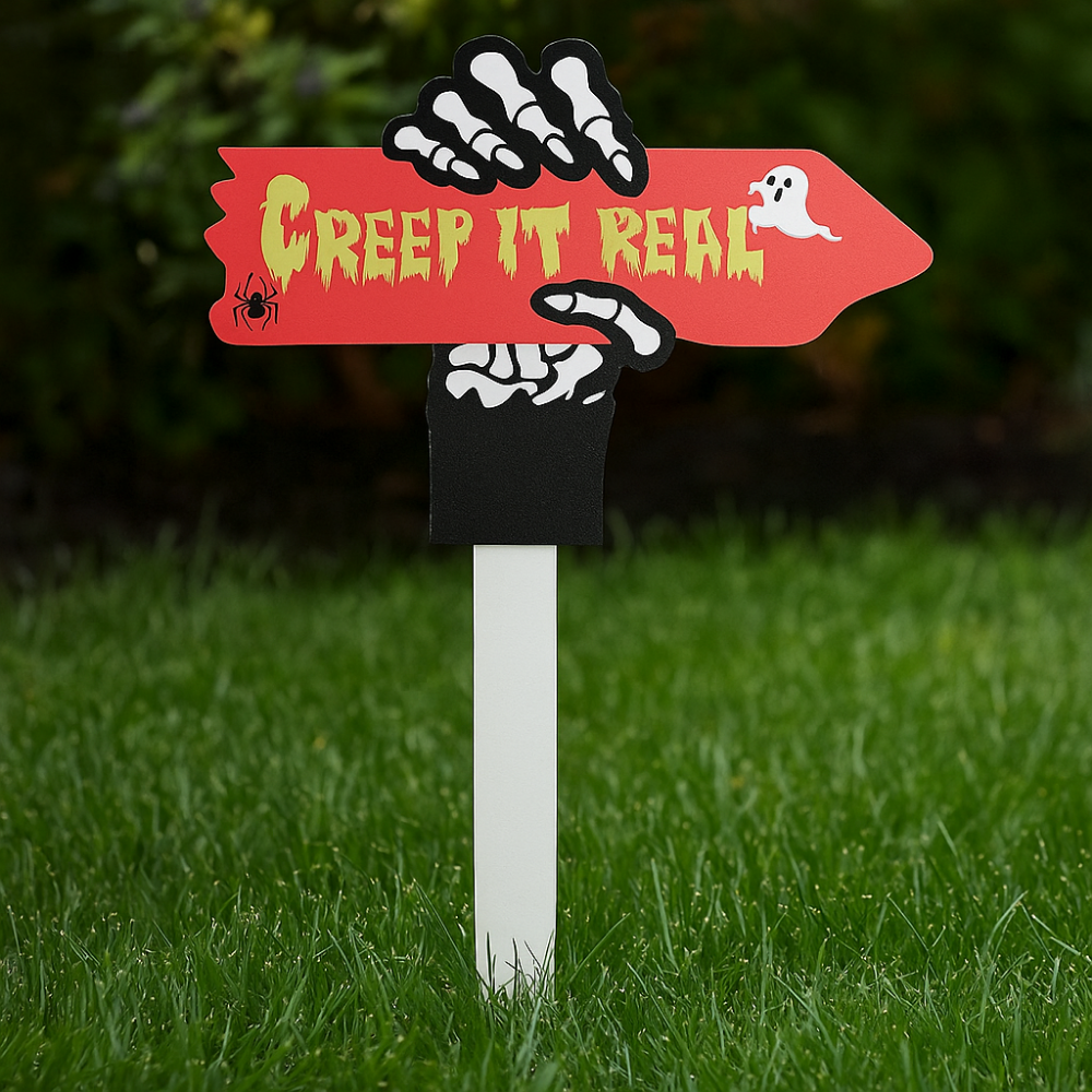 Drewniane tabliczki ogrodowe w stylu klasyczny, lekkie, trwałe, świąteczne znaki robić podwórka na Halloween, robić wbijania w ziemię.