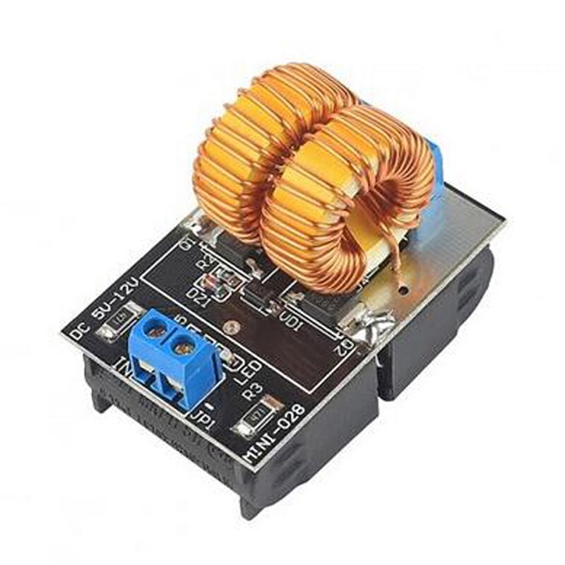 Mini placa de calefacción de inducción ZVS, 12V, 120W, controlador Flyback, calentador amplio, cocina artesanal, bobina de encendido
