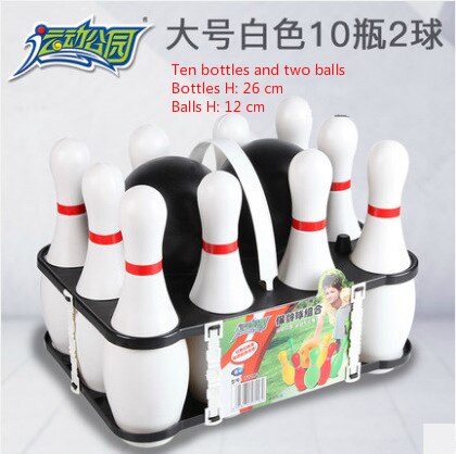 Original freundlicher Bowling Eltern Art Sport draussen drinnen Freizeit Spielzeug: 711Fwhite