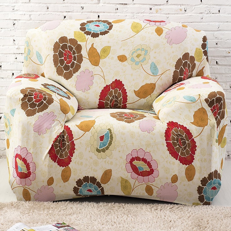 Housse extensible universelle pour canapé et fauteuil, avec accoudoir, pour salon, SC007
