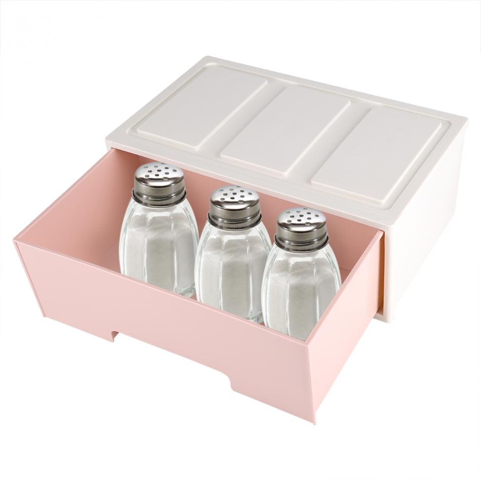 Desktop opbevaringsboks makeup organizer beholder med skuffer smykkeholder plast make up box kabinetter smykke opbevaringsboks