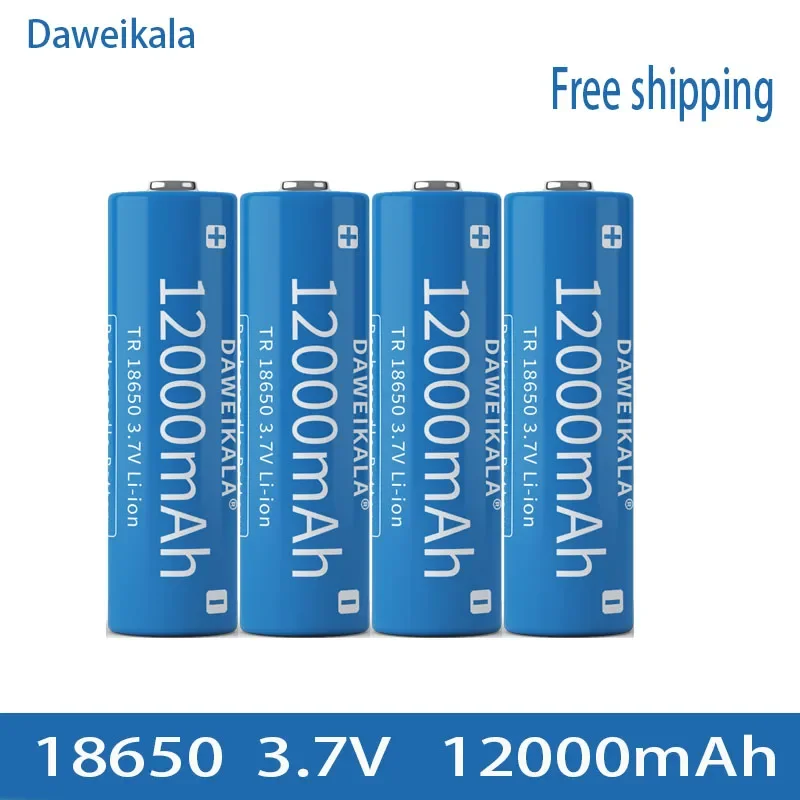 18650 3.7V 12000mAh Rechargeable Battery for Flashlight Torch Headlamp Li-ion Rechargeable Battery