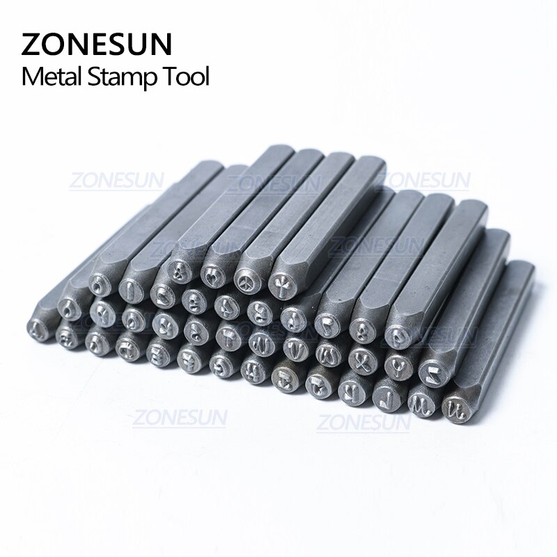 37 Stuks Metalen Stempelletters En Cijfers, 3 Mm Metalen Letterpons Az En 0 9 Metalen Ponsletter Ponsnummer Voor Metalen Stempelen