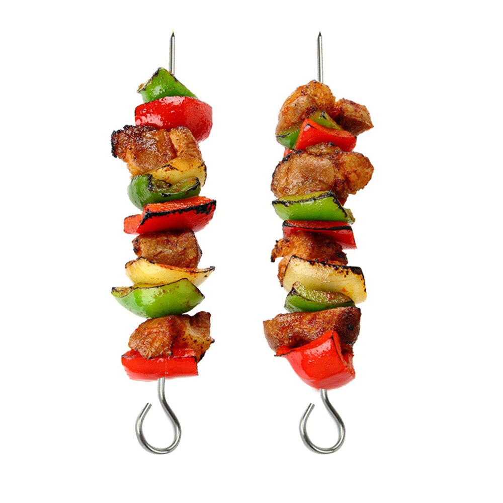 Bbq Spiesjes Naald Rack Rvs Lam Spiesjes Grill Houder Voor Camping Verzamelen Partij Roosteren Babecue Gereedschap Accessoires