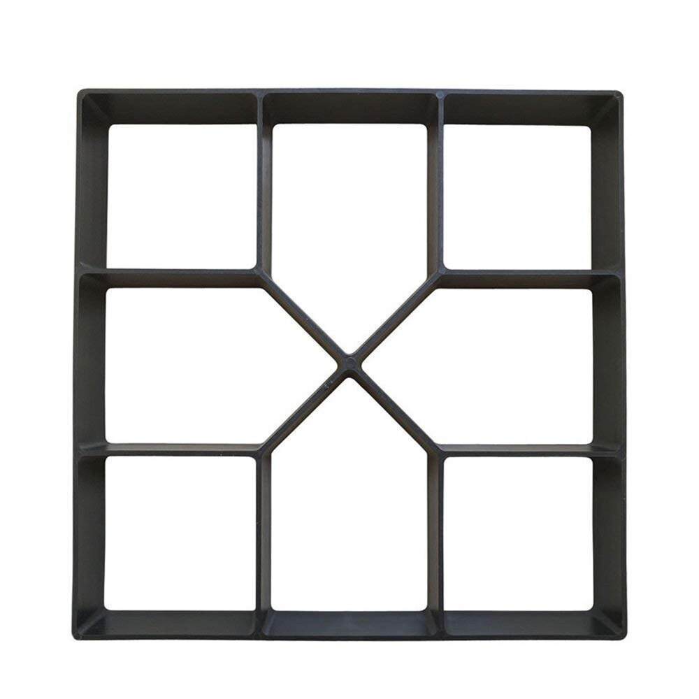 Concrete Molds Garden Floor DIY Paving Mould Home Garden Path Maker Manually Cement Brick Stepping Driveway Stone Road Mold Tool: C