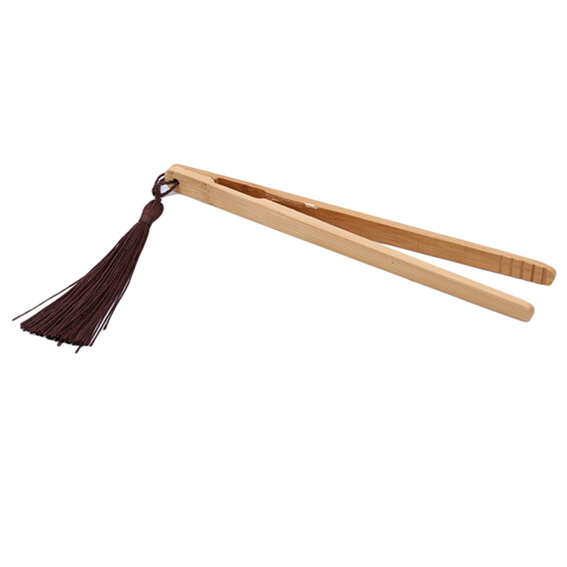 Food Tongs Bamboo Tea Clips Kitchen Utensils With String Tea Cookie Tools Multi-Function Candy Fruit Salad Small Tools: 02