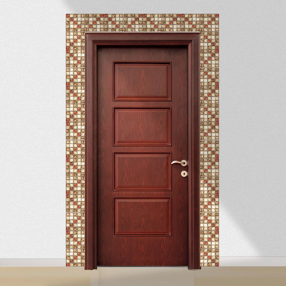 20 kpl/setti tee itse 3d seinätarraa vedenpitävä mosaiikkilaatta tarra paksuus pvc lattia kylpyhuoneen ovi keittiön kodinsisustustapetti