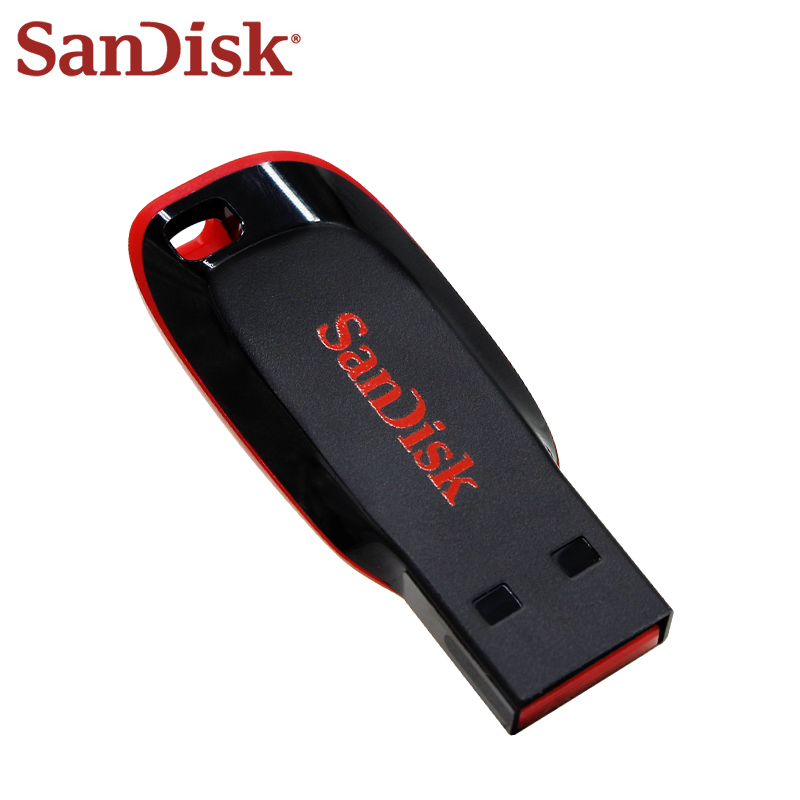 SanDisk Cruzer Blade USB 2.0 CZ50 USB Flash Drive 128GB 64GB 32GB 16GB Originele Pendrive basisopslag Memory Stick U Disk