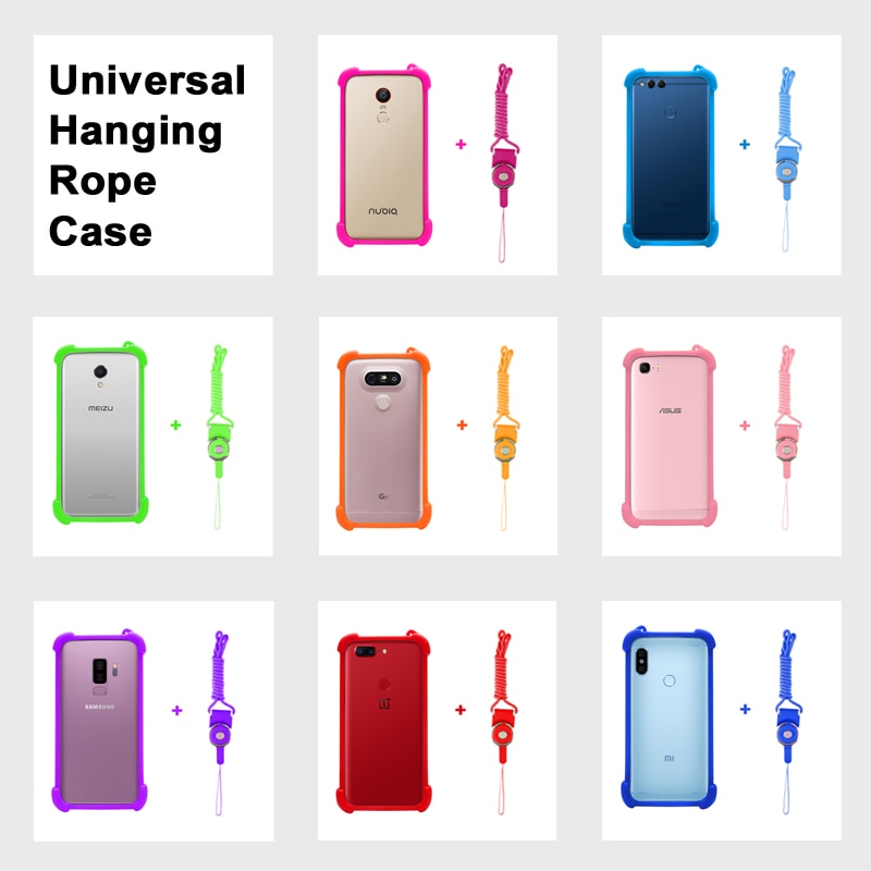 Doogee V Case Universal Silicon Case For Doogee X10S/X60/X60L/X50L/X70 case X 60 L Ropes For Doogee BL12000 Pro case BL 12000