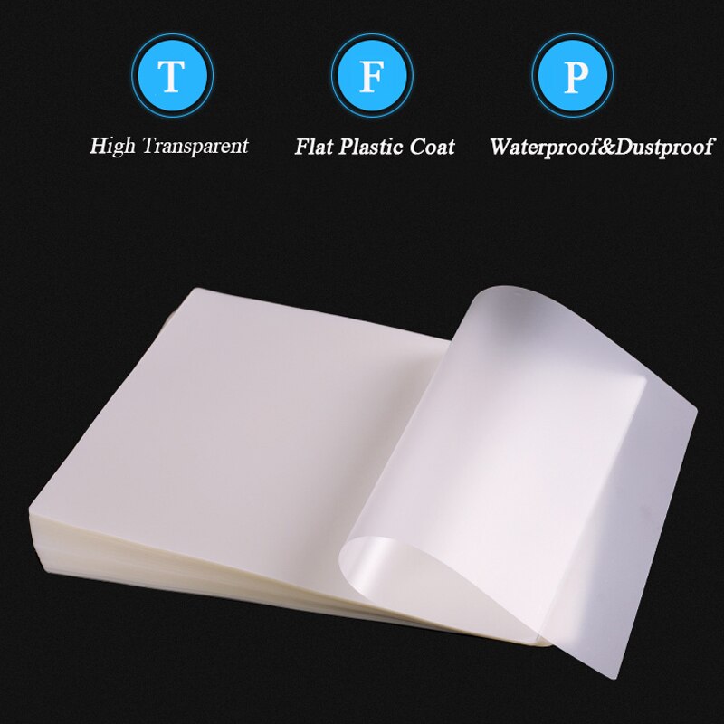 Laminointikalvo pet eva plastifieuse materiaali 100 arkkia valokuva/tiedostot/kortti/kuva laminointi 80 mikrofoni  a4 3r 4r 5r 6r