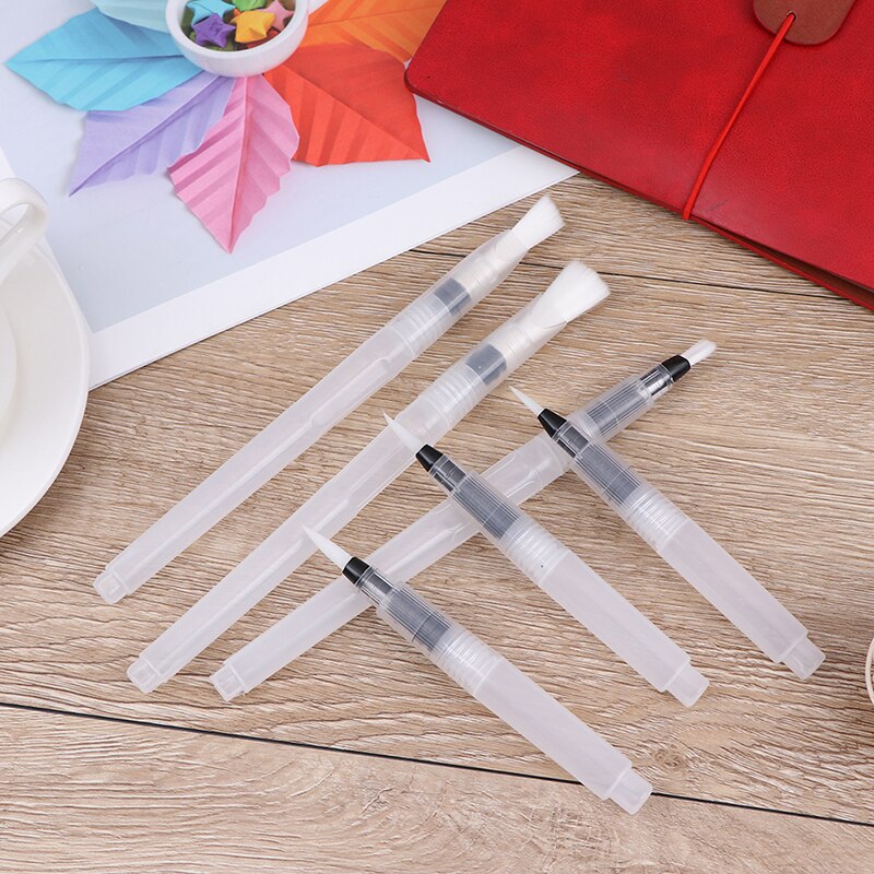 Genopfyldelig pensel vandfarvebørste blød akvarel pensel blæk pen til maling kalligraf tegning kunstforsyninger