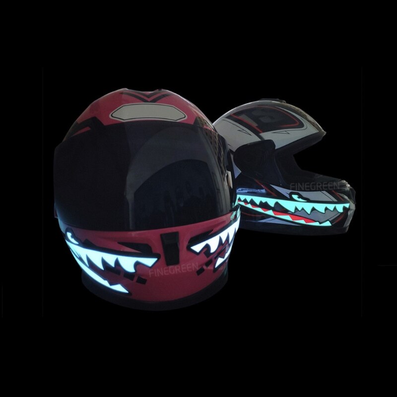 Helm Led Koud Licht Mod Kit Bike Helm Lamp Bar Lichtgevende Signaal Sticker Night Rijden Signaal Helm Licht D7YA