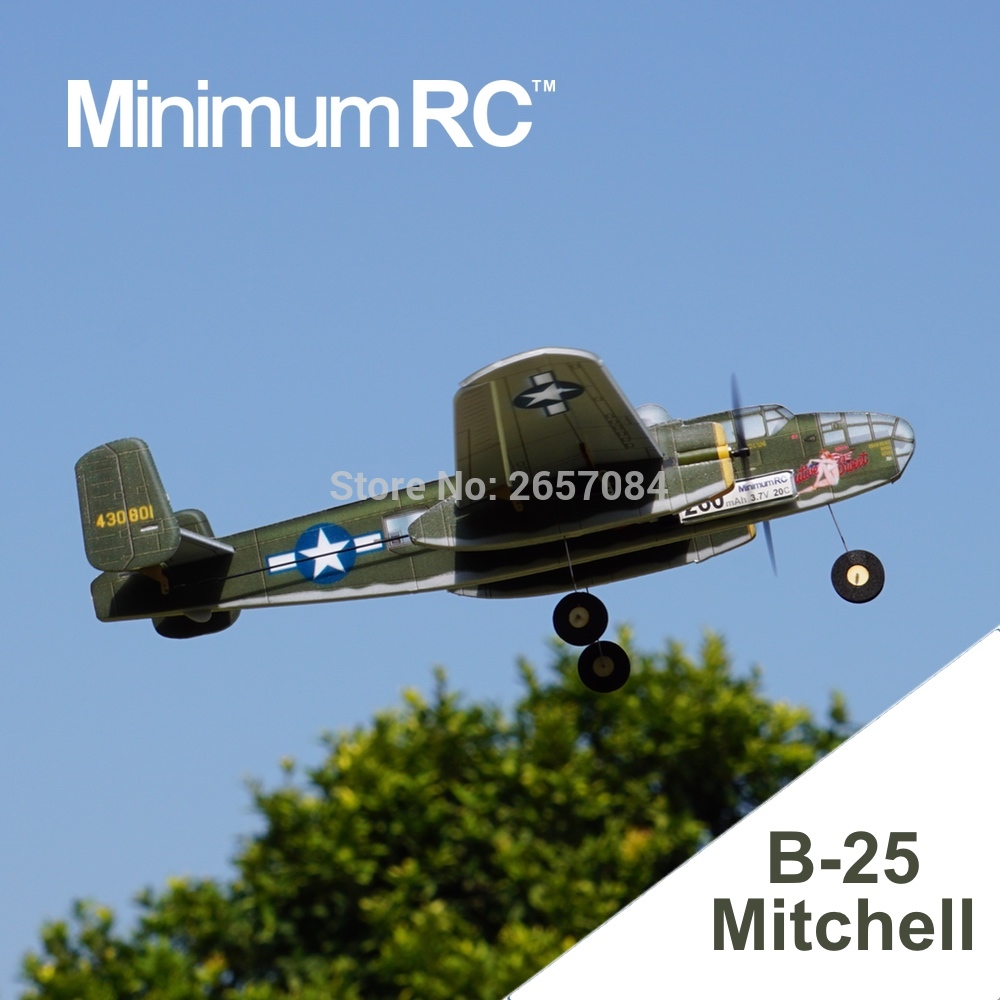 Minimumrc B25 Twin-Motor Bomber 360Mm Spanwijdte 3 Kanaals Trainer Fixed-Wing Rc Vliegtuig Outdoor Speelgoed Voor kinderen Kids