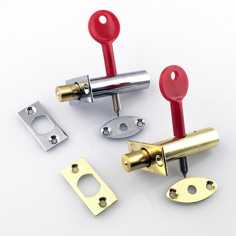 Stainless Steel Pipe Lock Invisible Mortise Door Lock Fire Door Escape Aisle Furniture Hardware Accessories