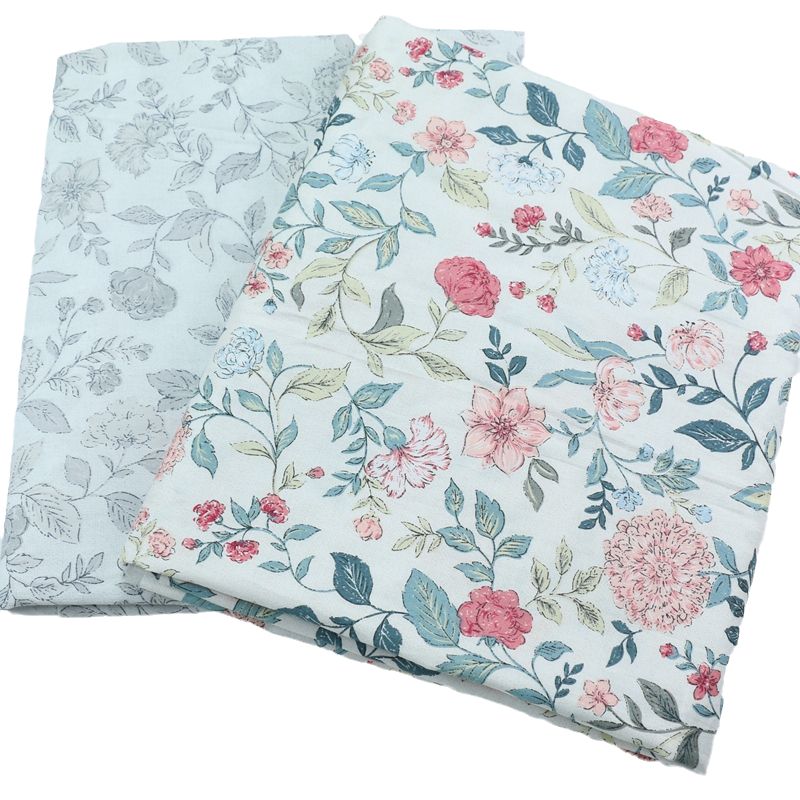 235cm*50cm kukkalehteä puuvillakangas ompelu vauvan liina vauvan liinavaatteet lasten vuodevaatteet kangas tyyny tilkkutäkki kangas nenä