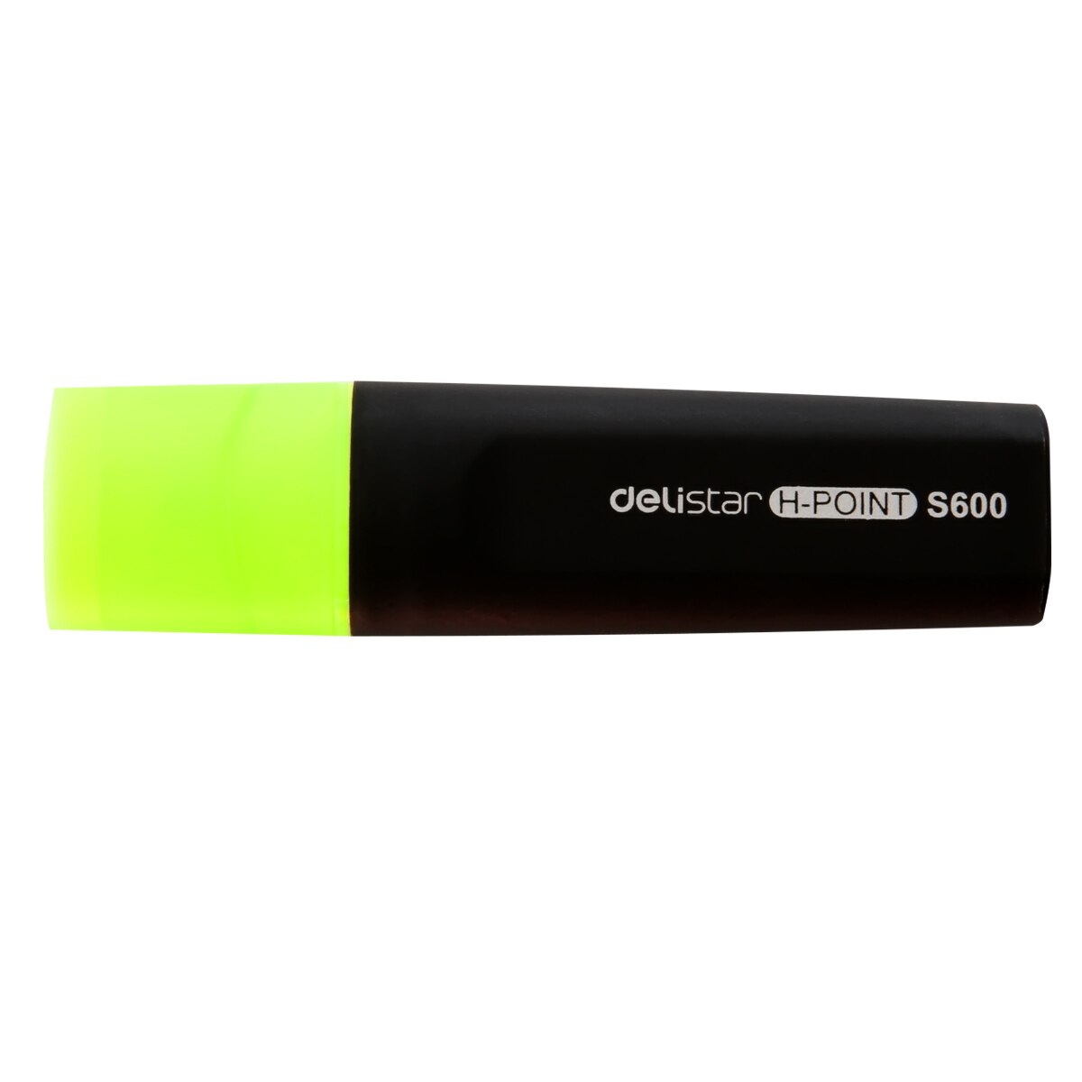 6 PCS DELI S600 Markeerstift opvallende Kleur Markeerstift Markeerstift Fluorescerende Markers: YELLOW