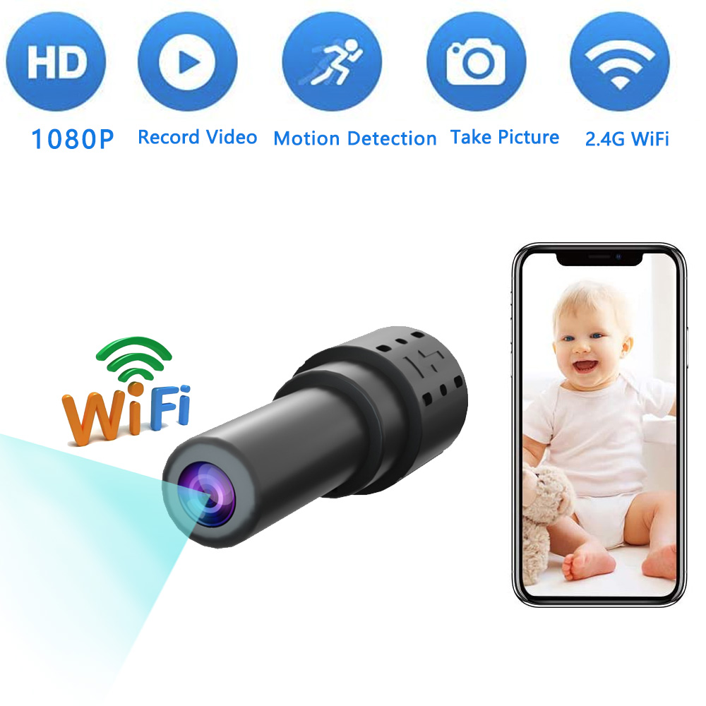 Mini Camera Hd 1080P Wifi Bewakingscamera &#39;S Video Geheime Audio Voice Recorder Afstandsbediening Motion Sensor Videcam Espia