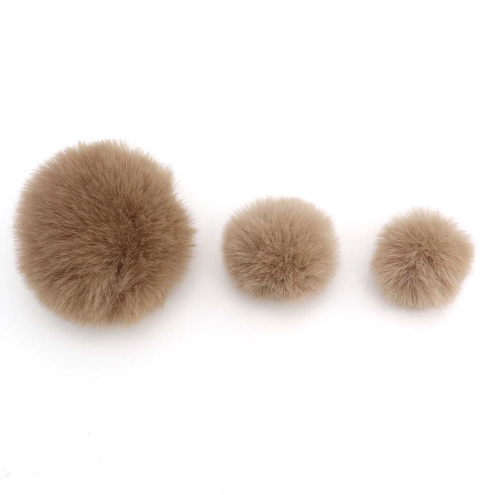10 stk / posere 3-6cm pomponger fluffy plysjball mykt kunstig hår ball farge pompong diy sko lue bag klestilbehør